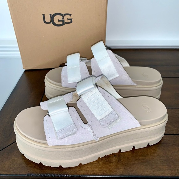 UGG Clem Suede Platform Slide Sandals Shoes 🚨 LIKE NEW